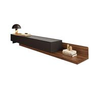 YDkjwjw Soporte de TV Extensible con Cajón, Moderno Gabinete de Consola Multimedia de Centro de Entretenimiento de Madera con Estantes Abiertos para Sala de Estar