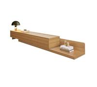 YDkjwjw Soporte de TV Extensible con Cajón, Moderno Gabinete de Consola Multimedia de Centro de Entretenimiento de Madera con Estantes Abiertos para Sala de Estar