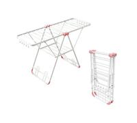 YDkjwjw Tendedero De Ropa, con Clips para Calcetines, Rejilla De Lavandería Que Ahorra Espacio con Alas De Gaviota De Aleación De Aluminio, Plegable para Un Fácil Almacenamiento Rejilla De Secado