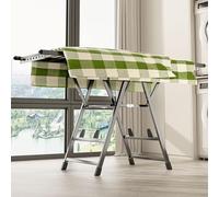 YDkjwjw Tendedero de Ropa de 2 Niveles con Alas Ajustables en Altura, Tendedero de Ropa Independiente Plegable de Aluminio Tendedero Grande para Interiores y Exteriores