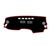 YDLYDL Almohadilla Salpicadero para, Parasol Alfombrilla Protectora para Cubierta Accesorios Parasol Protectora Salpicadero,Left Hand Drive-Red