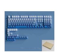 YDMHYLAI 133 Teclas Blancanieves de Doble Disparo PBT, RGB for Teclado de interruptores MX, Suave y Ligero(Sky Blue(Box))