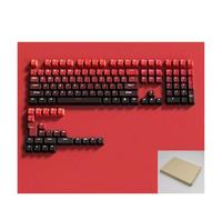 YDMHYLAI 133 Teclas Blancanieves de Doble Disparo PBT, RGB for Teclado de interruptores MX, Suave y Ligero(Lucky Red(Box))