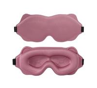 YDMHYLAI Máscara para dormir Máscara suave for dormir 3D, sombra de ojos que bloquea la luz for viajes, lavable portátil transpirable(Pink)