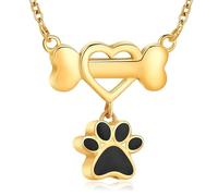 Ydmwannx Collar de urna de cremación de pata para cenizas de humen, huesos de mascotas, colgante de acero inoxidable, colgante conmemorativo de cenizas de gato, perro, joyería de recuerdo para hombres
