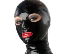 YDOCGDE Máscara de Bondage SM Máscara de Látex Sexy Máscara de Fetiche de Esclavo Extremo (Size:XL-70CM)
