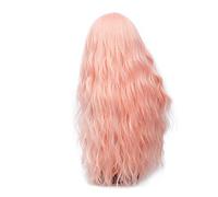 ydound 2022 70 cm Largo Peluca Ondulada Lamera Ondulada Cosplay Peluca Rubia sintética Natural 28 Color Pelo Resistente al Calor 28 Pulgadas Luz Naranja