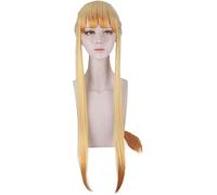 ydound 2022 Agatsuma Zenitsu Wig Kimetsu No Yaiba Demon Slayer Cosplay Long Long Shet Pein Pein Pein synthety Sintético Resistente al Calor Peluca de Cosplay