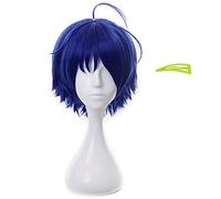 ydound 2022 ai ohto Peluca, Maravilla Huevo prioridad ai ohto Cosplay Peluca con Tapa de Peluca, Peluca Corta y Azul Cosplay ( Color : Ai Ohto )