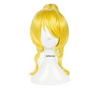 ydound 2022 ¡ Ama Vive! Love Live Eli Ayase Cosplay Pelucas de Oro Clip de Oro Panalón Resistente al Calor Peluca de Pelo sintético+Peluca