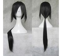 ydound 2022 Anime 80cm Negro Long Synthetic Uchiha Itachi Cosplay Wig Skunks APH Yao Wang Pelucas de Vestuario ZY-509 (Color : ZY-509)