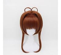 ydound 2022 Anime Cardcaptor Sakura Cosplay Pelucas Sakura Kinomoto Cosplay Peluca Resistente al Calor Peluca Sintética Sintético Fiesta de Halloween Mujeres Cosplay Pelucas Dorado ( Color : Brown )
