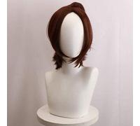 ydound 2022 Anime Cosplay Peluca Ataque en Titan Armin Hange Zoe Brown Cabello Corto Cómic- con Navidad Carnival Halloween Party Daily Life Fashion Wig+ Wig Cap