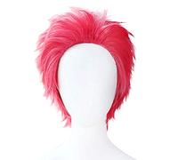 ydound 2022 Anime Cosplay Pelucas, Demonio Slayer Akaza Cosplay Pelucas con Tapa de Peluca Libre (Color:Rojo) ( Color : Red )