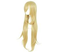 ydound 2022 Anime Cosplay Wig Angels of Death Rachelgardner Ray Ray Amarillo Pelo Largo Comic- con Navidad Carnaval Halloween Fashion Wig + Wig Cap Fiesta Daily Life