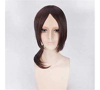 ydound 2022 Anime Cosplay Wig Attack en Titan Ymir Brown Cabello Largo Cómic- con Navidad Carnival Fiesta de Halloween Partido Daily Life Men and Women Fashion Wig + Wig Cap