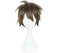 ydound 2022 Anime Cosplay Wig idolish7 marrón Peluca de Pelo Corto cómic- con Carnaval de Navidad Fiesta de Halloween Vida Diaria Hombres y Mujeres Moda Peluca + Peluca Gorra