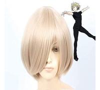 ydound 2022 Anime Cosplay Wig,Yuri! sobre Pelucas de Hielo, con Tapa de Peluca Gratuita, for Halloween, Fiesta de Lujo, Vida Nocturna,conciertos,Bodas
