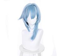 ydound 2022 Anime Cosplay Wigs Genshin Impact EULA Cosplay Peluca for los Accesorios de Accesorios de Fiesta de Halloween con Tapa de Peluca Libre