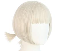 ydound 2022 Anime Game Cosplay Peluca for Genshin Impact Sayu, Mujer Gris Plateado Pelo Corto Modelado Fiesta Vestir Peluca, Pelo sintético Resistente al Calor + Gorro de Peluca