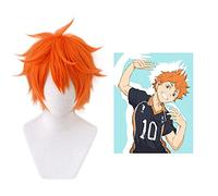 ydound 2022 Anime Haikyuu Nekoma High School Hinata SYOUYOU Cosplay Peluca Corta Naranja Mullido Pelucas de Anime de Anime