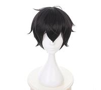 ydound 2022 Anime Persona 5 Akira Kurusu Black Short Wig Cosplay Traje Resistente al Calor Hombre Sintético Hombres Mujeres Partido Pelucas de Cosplay