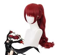 ydound 2022 Anime Persona 5 Futaba Sakura Yoshizawa Kasumi Wig Cosplay Traje Mujeres Largo Pelo de Halloween Party Play Pelucas + Peluca Free Pap Cap D (Color : E)