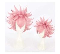 ydound 2022 Anime Wig My Hero Academia Ashido Mina Pink Explosión Peluca Cosplay Comic- con Halloween Party Carnival Men y Mujeres Anime Fans Regalo