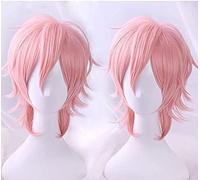 ydound 2022 Anime Yarichin Bitch BU Club Ayato Yuri Rosa Cosplay Short Cosplay Cosplay Halloween rol Juego+ Cap de Peluca Gratis for los fanáticos