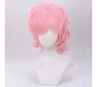 ydound 2022 Ayato Yuri Pink Peluca Corta Cosplay Costume Yarichin Bitch BU Club Resistente al Calor Pelucas de Fiesta de Pelo sintético