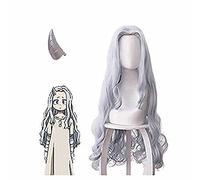 ydound 2022 Cosnoble Eri Cosplay Peluca con Clip Cuerno Anime My Hero Academia Traje Pin Pin Pin Eri Gray Tocado