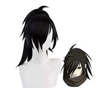 ydound 2022 COSNOBLE HYAKKIMARU Wig Anime DORORO Cosplay COSTURANTE Pelo Negro Largo for Hombres MOYOS Pelucas sintéticas del Partido de Halloween