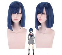 ydound 2022 Darling en la Peluca Franxx 015 Ichigo Cosplay Wig 35CM Corte Recto Anime Anime Pelo Pelo Pelo DE Pelo Azul Azul Darling EN EL FRANX (Color : Darling In The Franx)