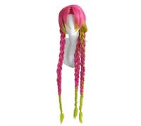 ydound 2022 Demonio Asesino kimetsu no Yaiba kanroji mitsuri Peluca Larga Cosplay Traje Resistente al Calor Trenzas sintéticas Trenzas Mujeres Cosplay Pelucas