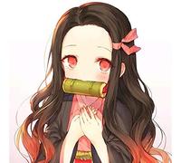 ydound 2022 Demonio Slayer Kimetsu No Yaiba Kamado Nezuko Wig Cosplay Traje Hombres Mujeres Resistente al Calor Pelucas de Pelo sintético