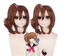 ydound 2022 El conflicto de los Hermanos de la Hembra Ema Asahina Hinata Pelucas marrón Largo Calor Resistencia al Pelo sintético Pelucas de Cosplay con Cola de Caballo