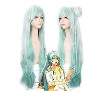 ydound 2022 Ensemble Stars Hibiki Wataru Cosplay Peluca for Las Mujeres Anime Long Lamera de Pelo Libro de Pelo Azul Blanco Peluca sintética Resistente al Calor