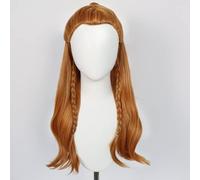 ydound 2022 Game Genshin Impact Wig, Anime Cosplay Aloy Wig, Brown Whip Wig con Gorro de Peluca Gratis, for Halloween, Fiesta, Carnaval, Vida Nocturna, conciertos, Bodas