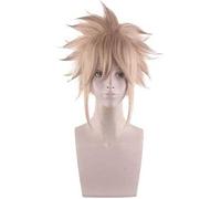 ydound 2022 GamesCosplay Wig FF7 Final Fantasía VII Nube Leche Short Rubia Cabello Anime Comic- con Navidad Carnaval Halloween Party Daily Life Wig Peluca
