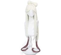 ydound 2022 Genshin Impact Cosplay Pelucas de Cosplay Sucrose Green Gradient 85cm Larga Recta Resistente al Calor Sintético Halloween Carnival Party+ Wig Cap ( Pattern : Ningguang )