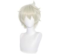 ydound 2022 Genshin Impact Cosplay Pelucas de Cosplay Sucrose Green Gradient 85cm Larga Recta Resistente al Calor Sintético Halloween Carnival Party+ Wig Cap ( Pattern : Bennett )
