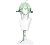 ydound 2022 Genshin Impact Cosplay Pelucas de Cosplay Sucrose Green Gradient 85cm Larga Recta Resistente al Calor Sintético Halloween Carnival Party+ Wig Cap ( Pattern : Sucrose )
