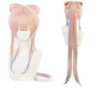 ydound 2022 Genshin Impact Wig, Anime Cosplay Sangonomiya Kokomi Wig, con Gorro de Peluca Gratis, for Halloween, Fiesta, Carnaval, Vida Nocturna, conciertos, Bodas