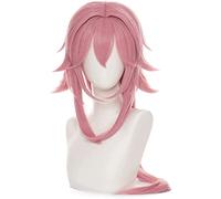 ydound 2022 Genshin Impact Wig, Anime Cosplay Yae Miko Wig, con Gorro de Peluca Gratis, for Halloween, Fiesta, Carnaval, Vida Nocturna, conciertos, Bodas