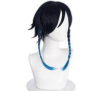 ydound 2022 Gray Sliver Largo Pelucas de Afeitar Pelucas de 27 Pulgadas Genshin Impact Cosplay Pelucas de Cosplay Pelo sintético + Cap de Peluca( Peluca de Razor) Fiesta de Carnaval de Halloween
