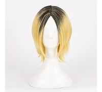 ydound 2022 Haikyuu! Voleibol Kei Tsukishima/Hinata Syouyou/Nishinoya Yuu Cosplay Peluca Peluca Resistente al Calor Kozume Kenma Wig Anime Cos Oikawa Tooru (Color : Kozume Kenma)