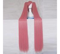 ydound 2022 Hidan No Aria Kanzaki H Aria Pink 120 cm Pelo sintético Largo Cosplay Peluca de Fiesta + 2 PonyTails + Wig Cap Vocaloid Black (Color : Pink, Size : Vocaloid)