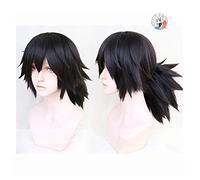 ydound 2022 Hoja del Demonio Slayer Kimetsu No Yaiba Tomioka Giyuu Cosplay Wig Halloween Anime Anime Corto Cabello sintético de Pelo Corto