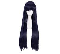 ydound 2022 Hyuga Hinata Cosplay Peluca Larga Long Straight Bang Resistente al Calor Peluca de Pelo Sintético+ Peluca Cap