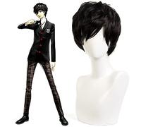 ydound 2022 Juego Persona 5 Joker REN Amamiy Cosplay Pelucas Calor Resistente al Calor Cabello sintético Kurusu Akira Halloween Carnaval Party Threath Wig KUJ6651 ( Size : KUJ6651 )
